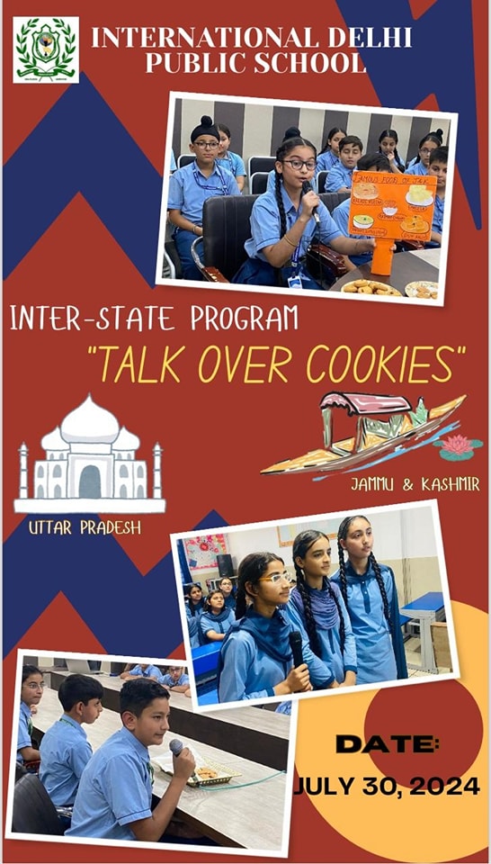 Grade VII participated in an Inter State virtual session